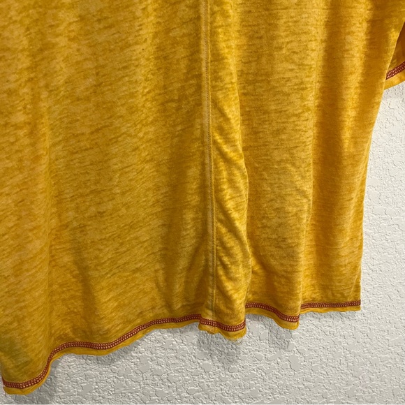 Wizarding World of Harry Potter Hogwarts Yellow Burnout Graphic Tee Women Size M - Picture 5 of 8